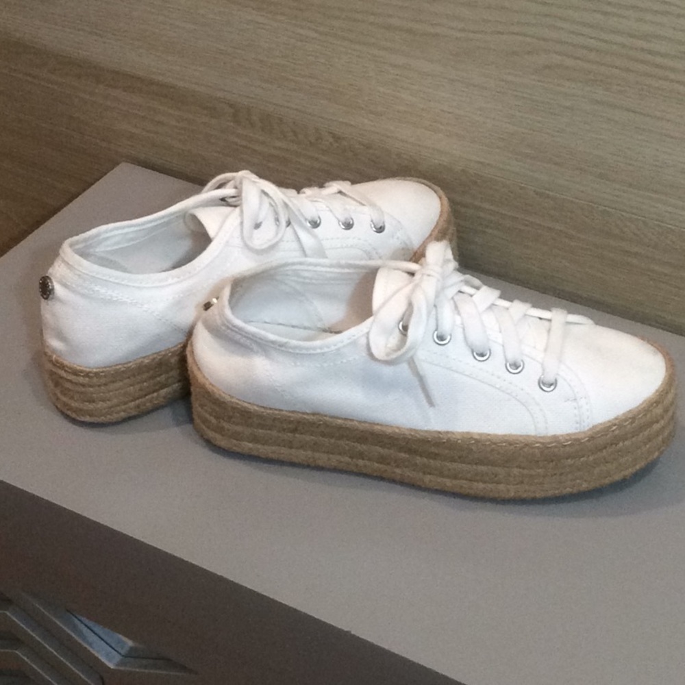 Steve Madden Platform Sneakers-white